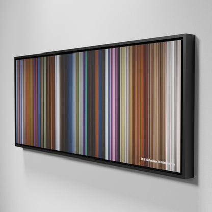 Side view of Framed Buff's of How to Train Your Dragon: The Hidden World Frome on the wall