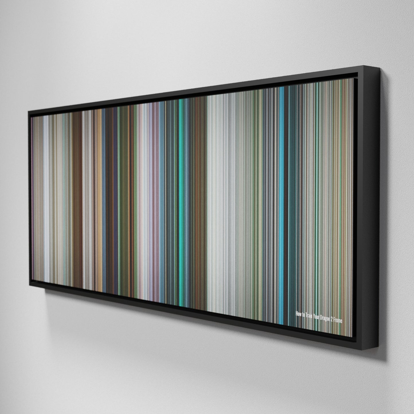 Side view of Framed Buff's of How to Train Your Dragon 2 Frome on the wall