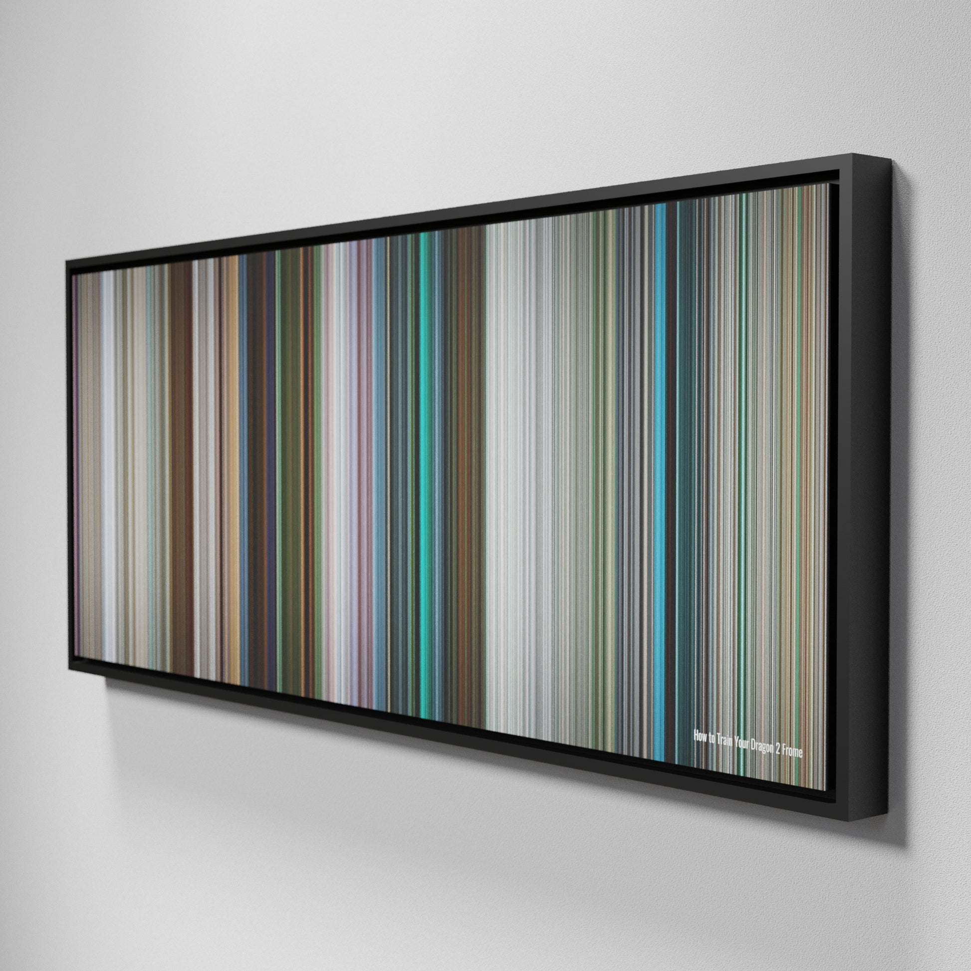 Side view of Framed Buff's of How to Train Your Dragon 2 Frome on the wall