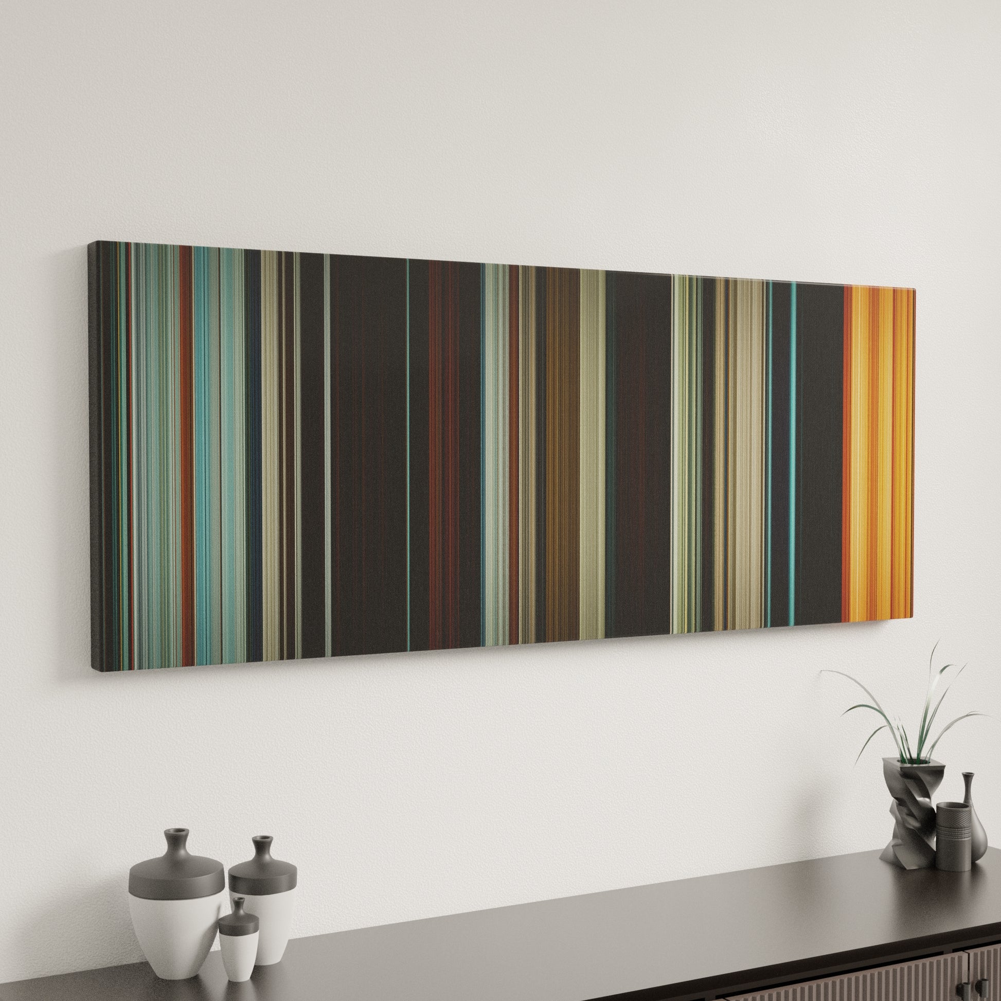 Minimal interior design with Macbeth Frome on the wall