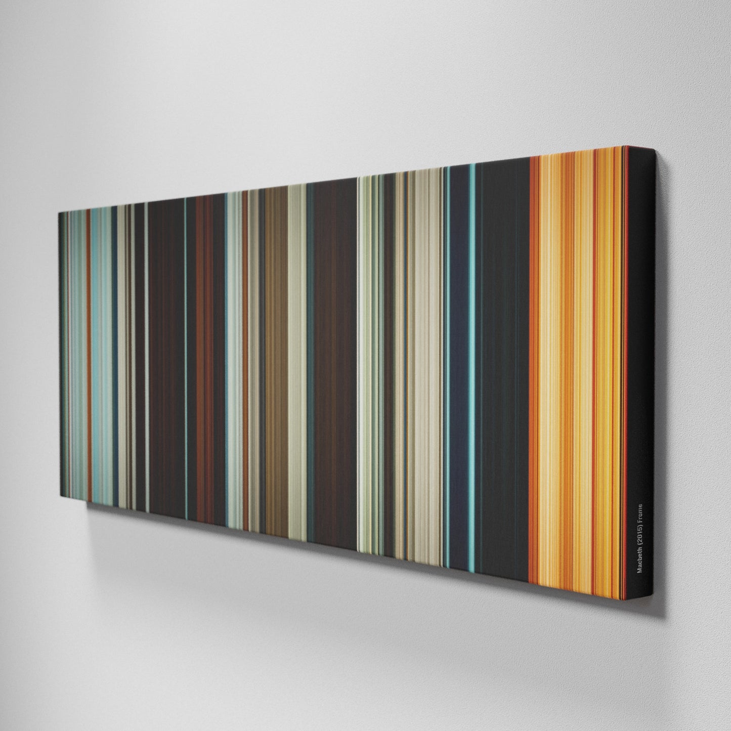 Side view of Buff's of Macbeth Frome on the wall