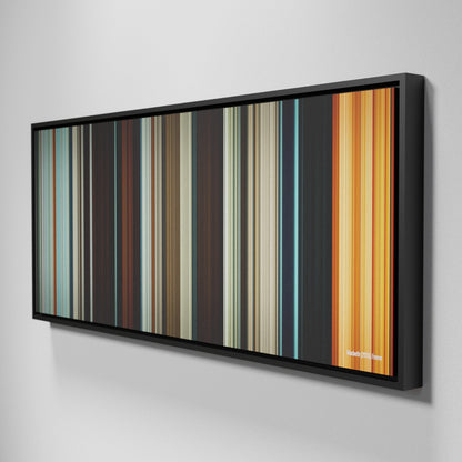 Side view of Framed Buff's of Macbeth Frome on the wall