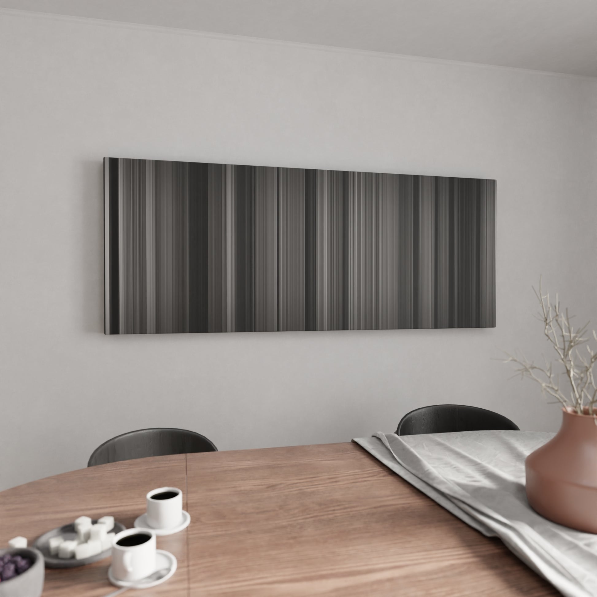 Kitchen with It's a Wonderful Life Frome (B&W) on the wall