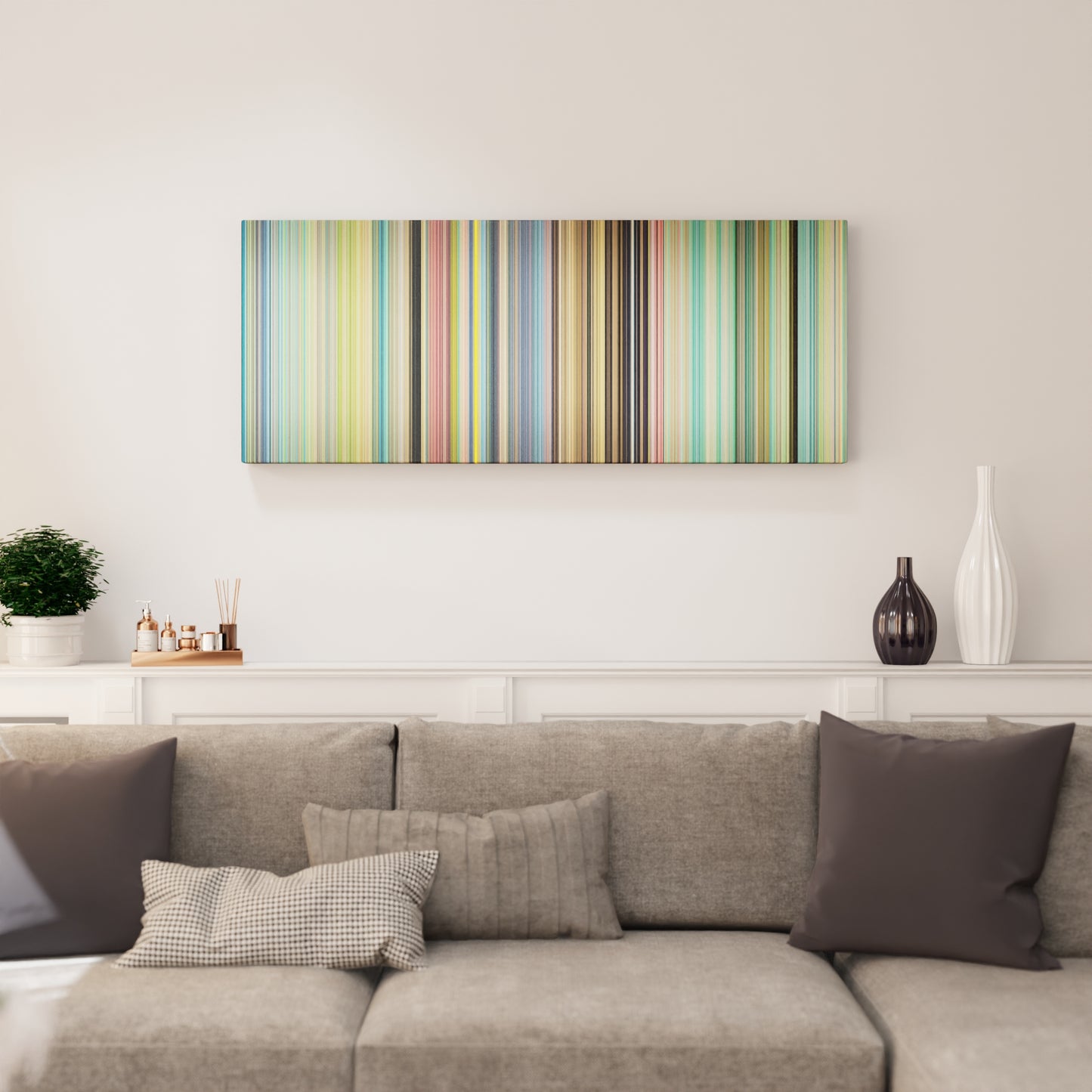 Living room interior with Ponyo Frome on the wall