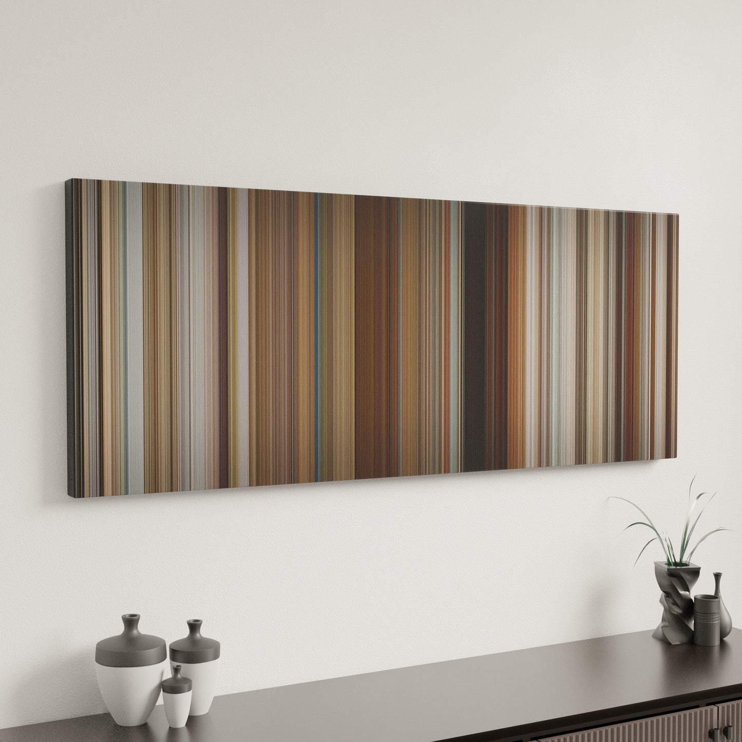 Minimal interior design with Stranger Than Fiction Frome on the wall