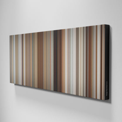 Side view of Buff's of Stranger Than Fiction Frome on the wall