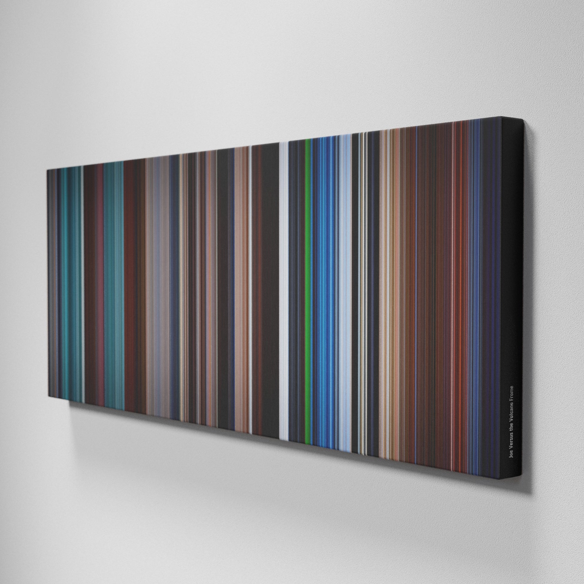 Side view of Buff's of Joe Versus the Volcano Frome on the wall