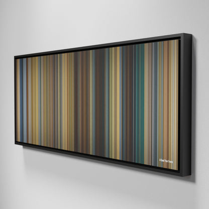 Side view of Framed Buff's of A Good Year Frome on the wall