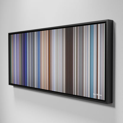 Side view of Framed Buff's of Solaris Frome on the wall