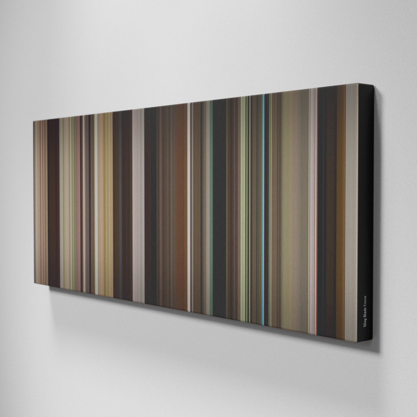 Side view of Buff's of Sling Blade Frome on the wall