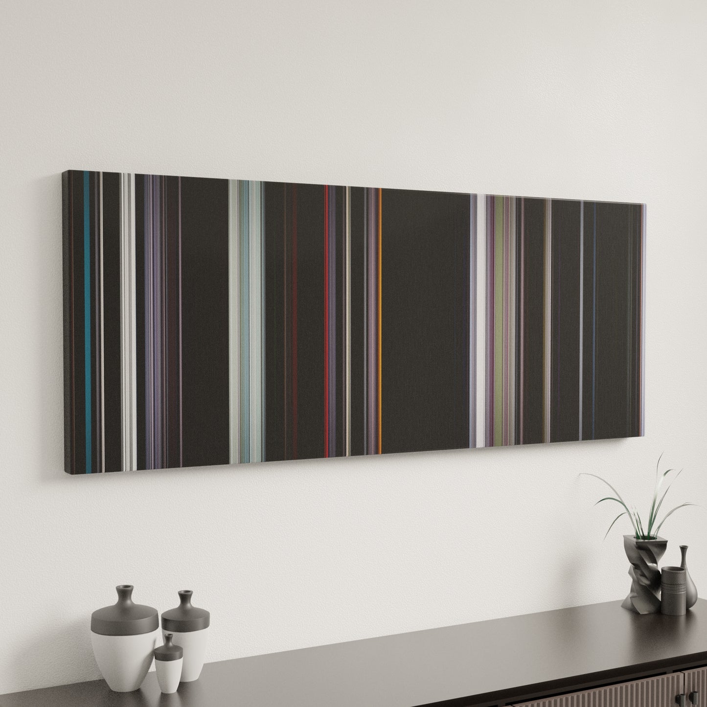 Minimal interior design with Under the Skin Frome on the wall