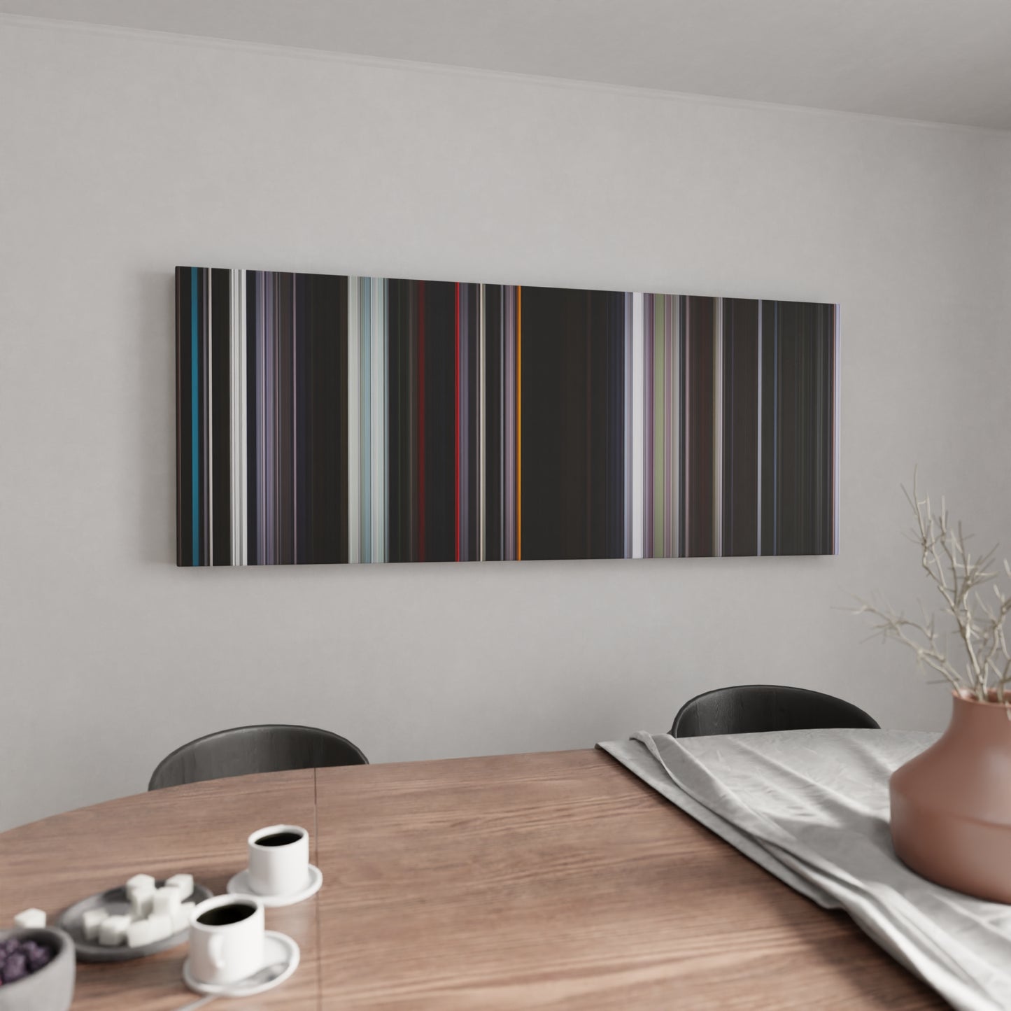 Kitchen with Under the Skin Frome on the wall