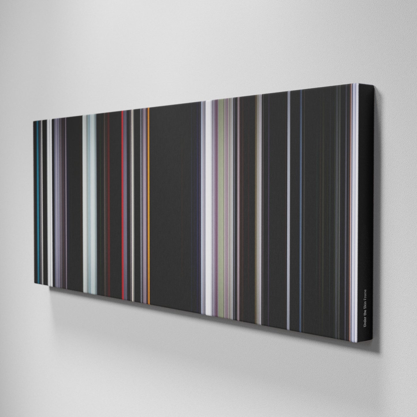 Side view of Buff's of Under the Skin Frome on the wall