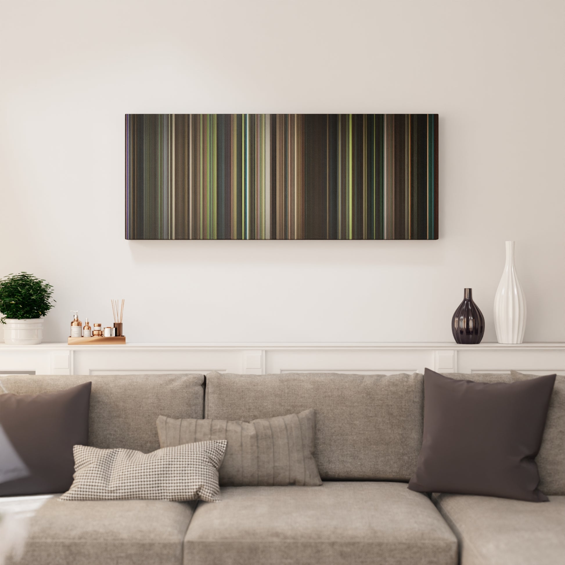 Living room interior with The Handmaiden Frome on the wall