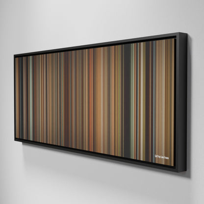 Side view of Framed Buff's of Eat Pray Love Frome on the wall