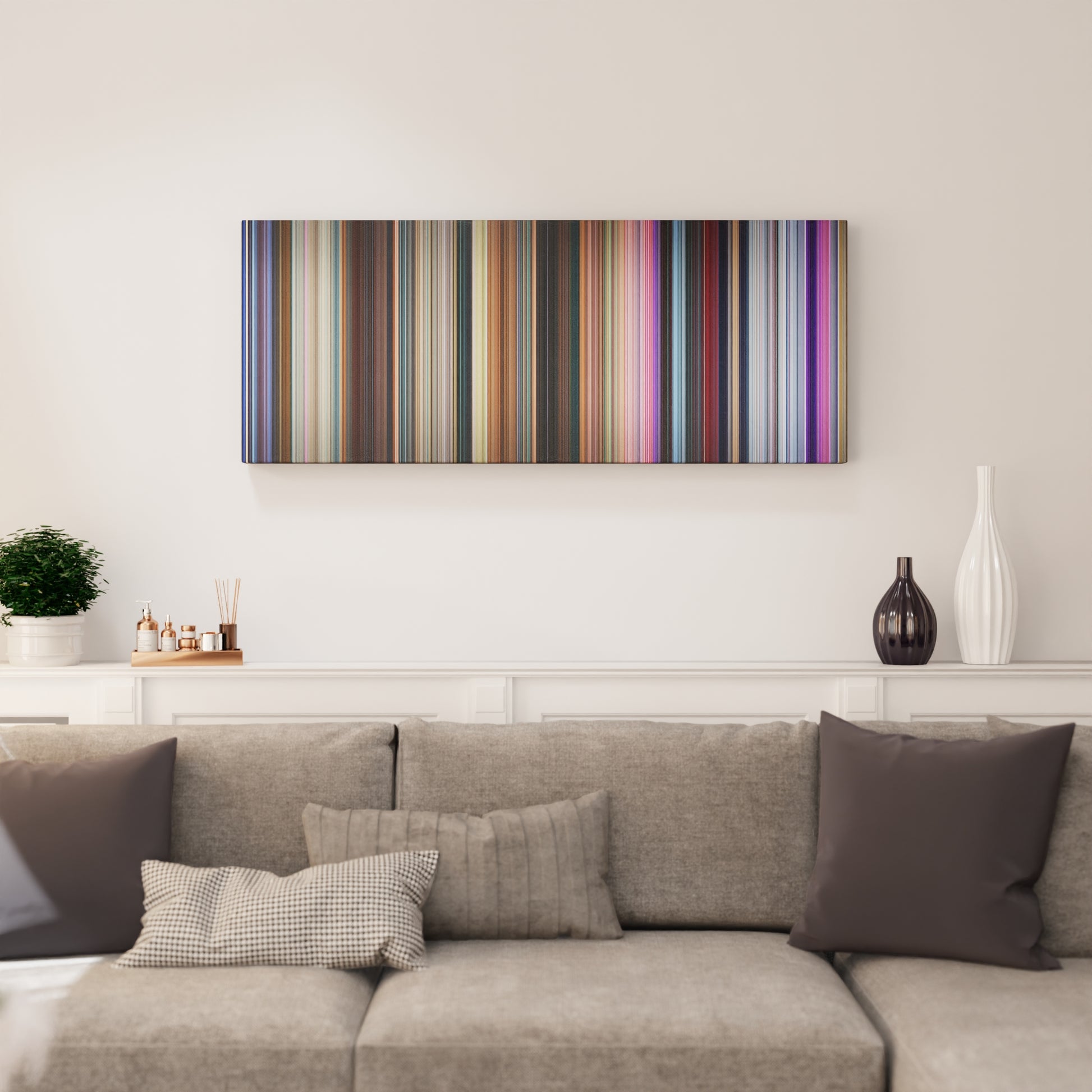 Living room interior with Big Hero 6 Frome on the wall