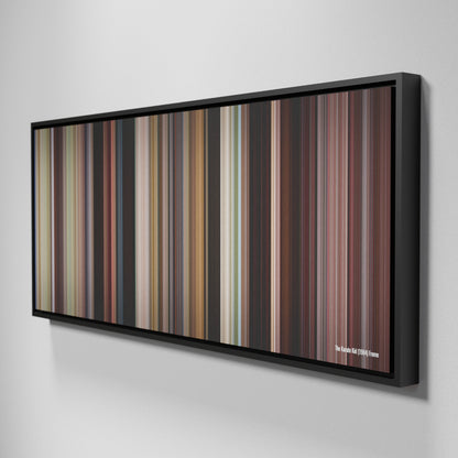 Side view of Framed Buff's of The Karate Kid Frome (1984) on the wall