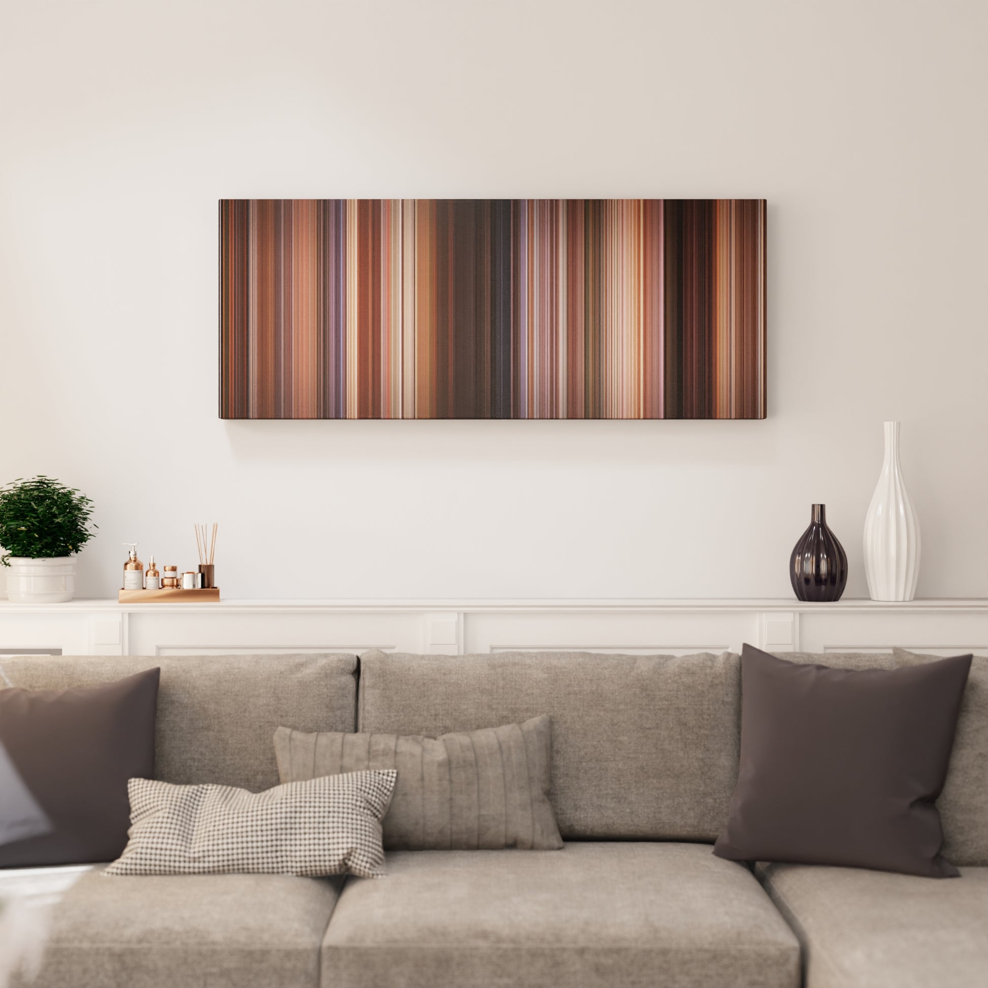 Living room interior with Only You Frome on the wall