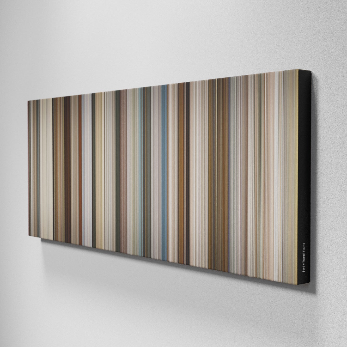 Side view of Buff's of Ford v Ferrari Frome on the wall