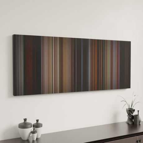 An American Werewolf in London canvas art in modern interior - movie color palette