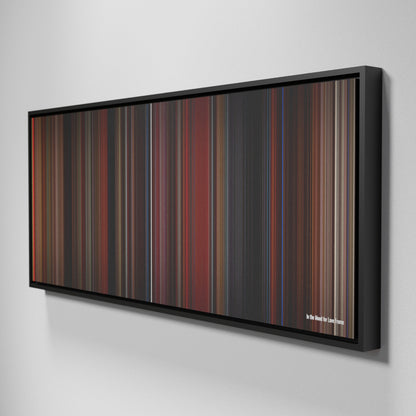 Side view of Framed Buff's of In the Mood for Love Frome on the wall