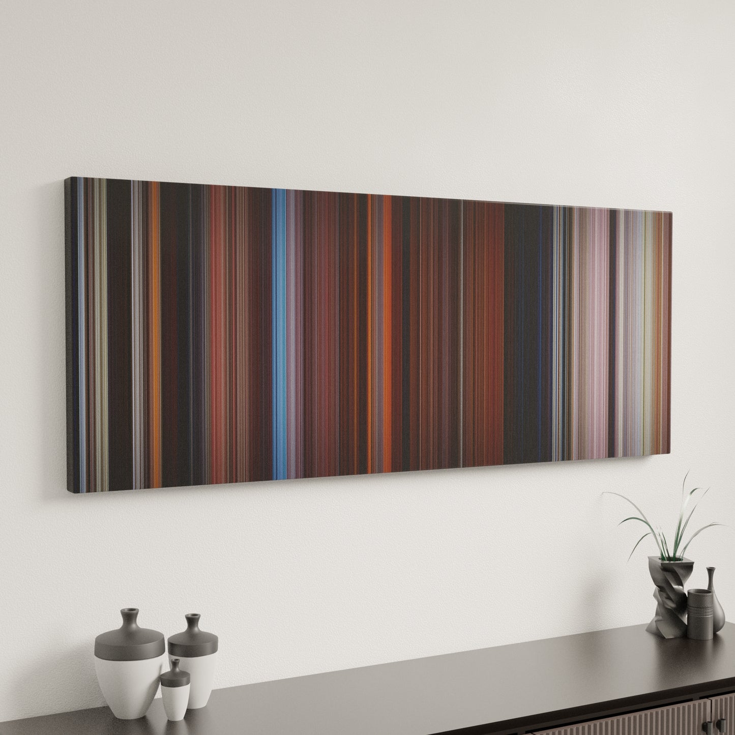 Minimal interior design with Far and Away Frome on the wall