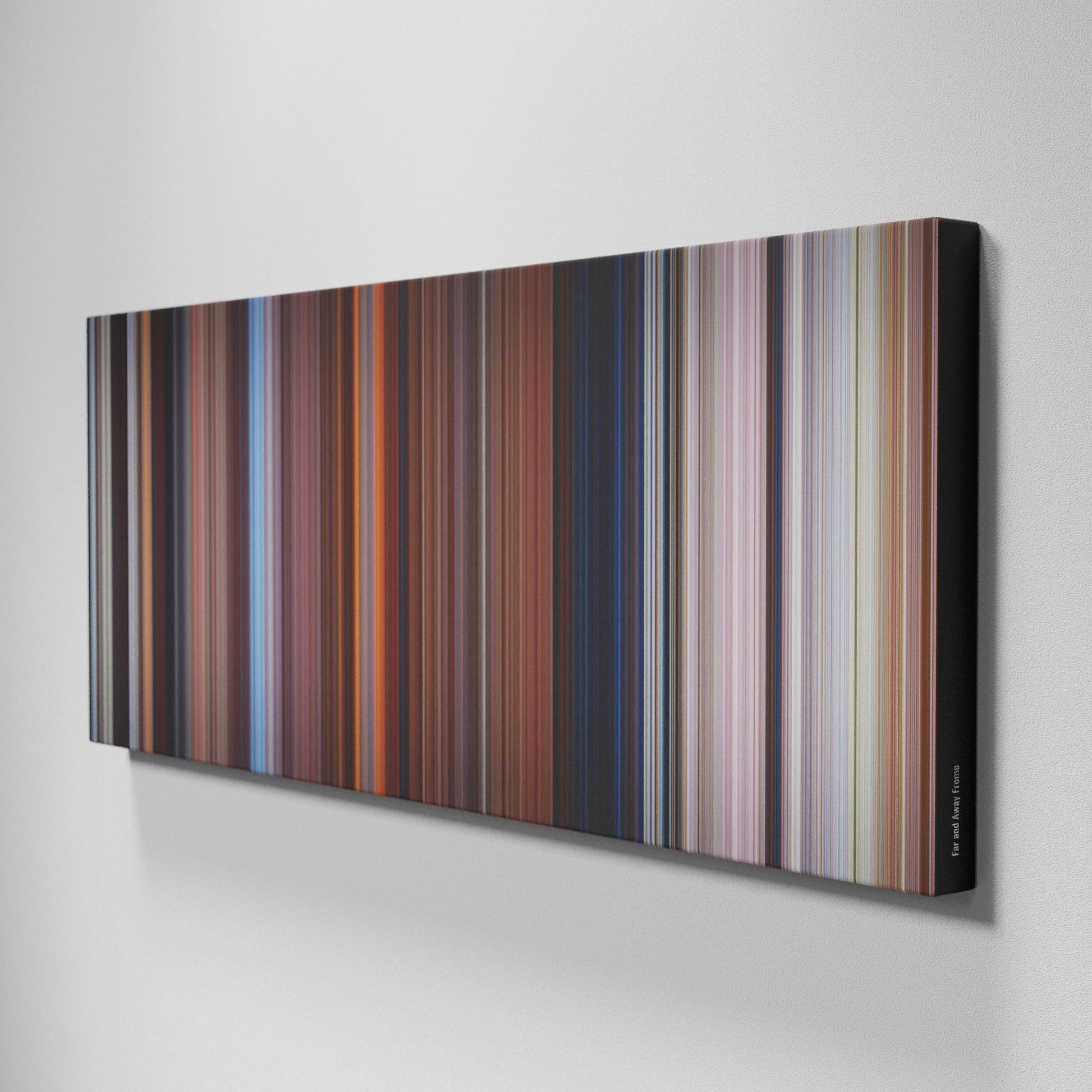 Side view of Buff's of Far and Away Frome on the wall