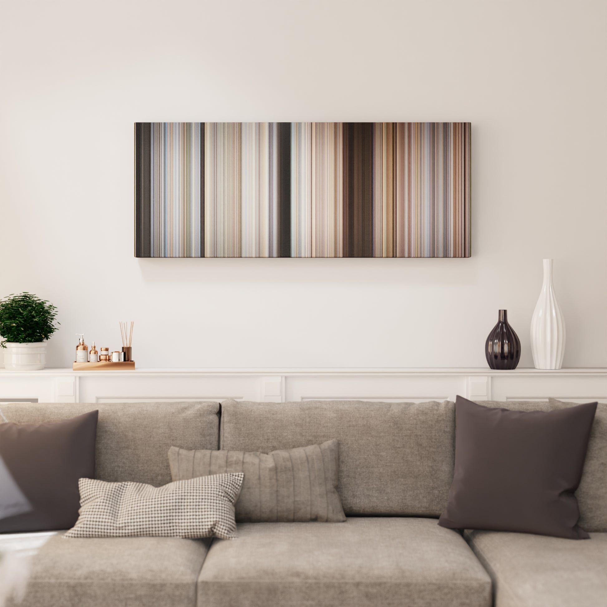 Living room interior with Mad Max 2: The Road Warrior Frome on the wall