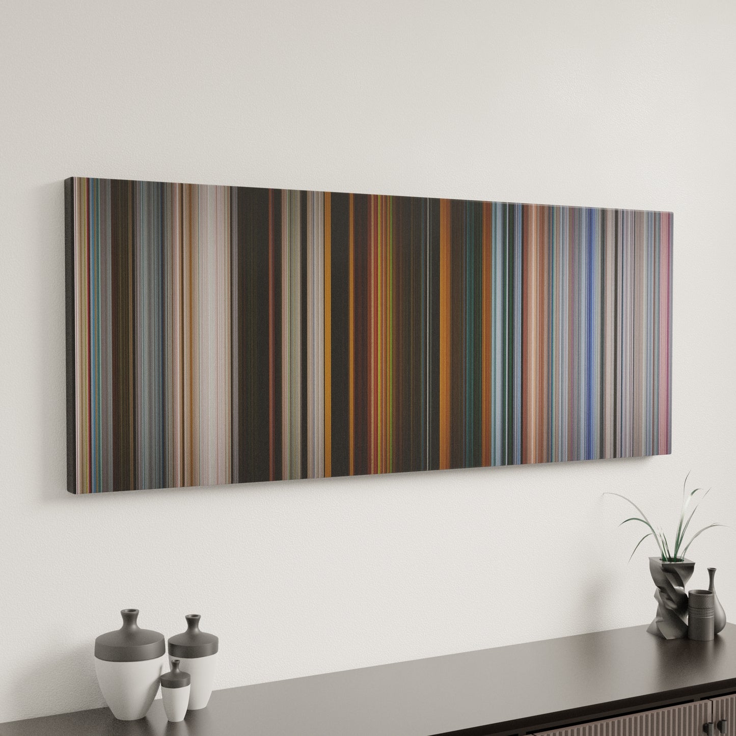 Minimal interior design with Spider-Man: Far from Home Frome on the wall