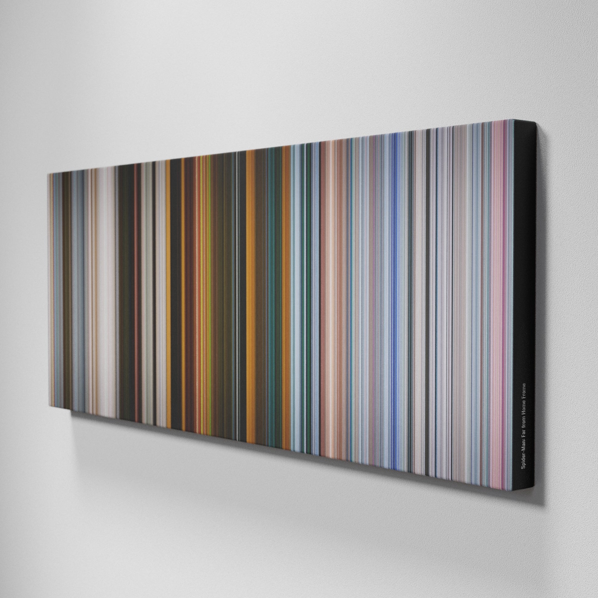 Side view of Buff's of Spider-Man: Far from Home Frome on the wall