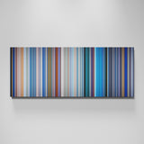 Monsters, Inc. movie canvas wall art - color palette print