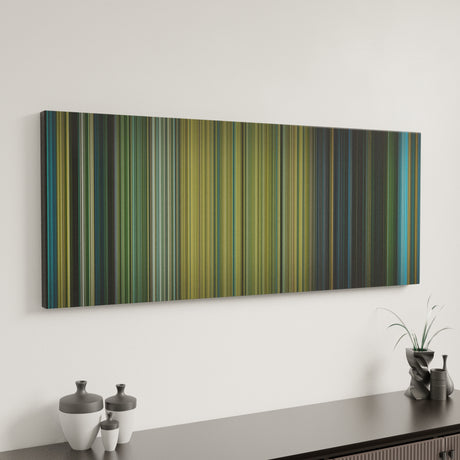 Black Hawk Down canvas art in modern interior - movie color palette