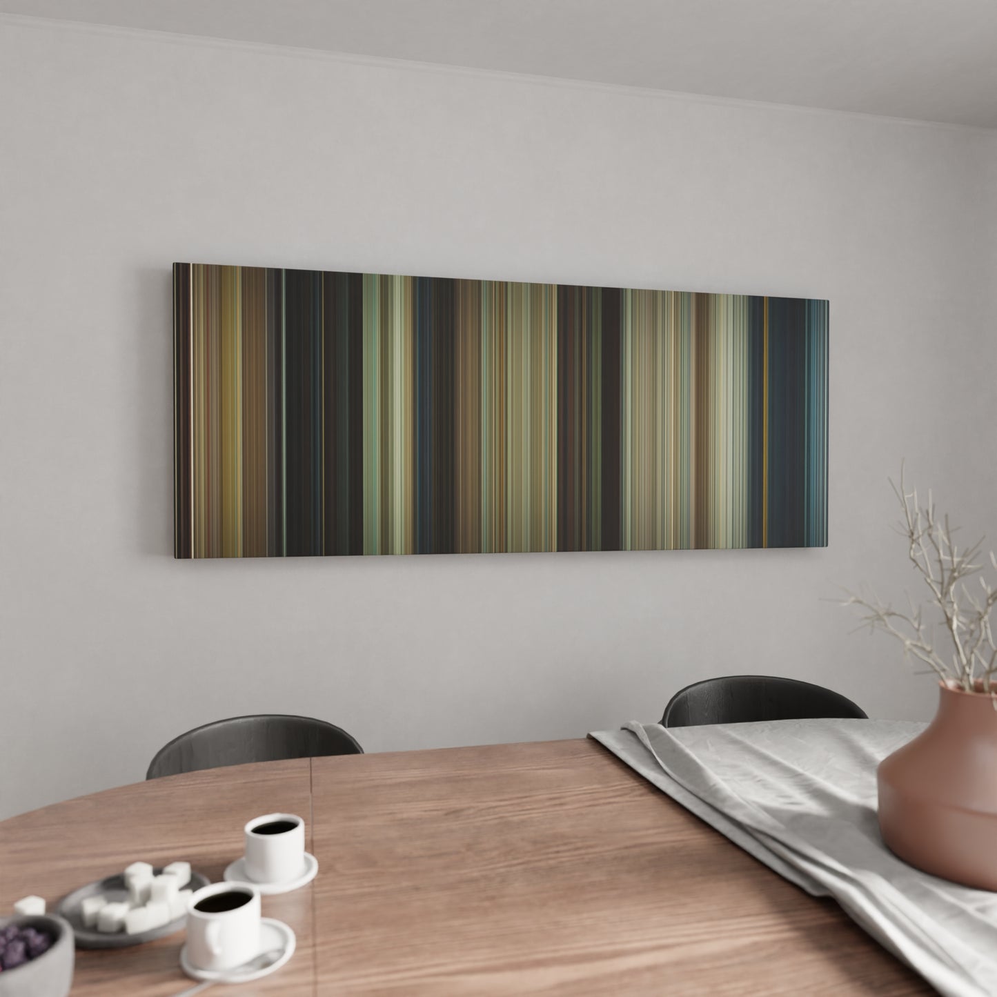 Kitchen with Paul Frome on the wall