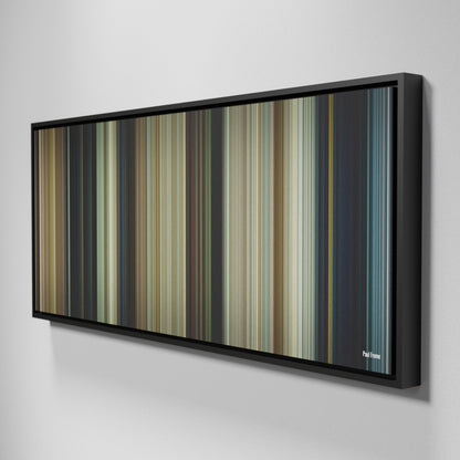 Side view of Framed Buff's of Paul Frome on the wall