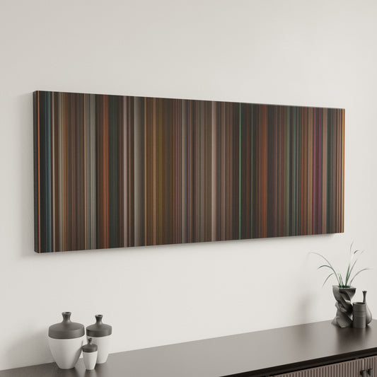 Minimal interior design with Black Swan Frome on the wall