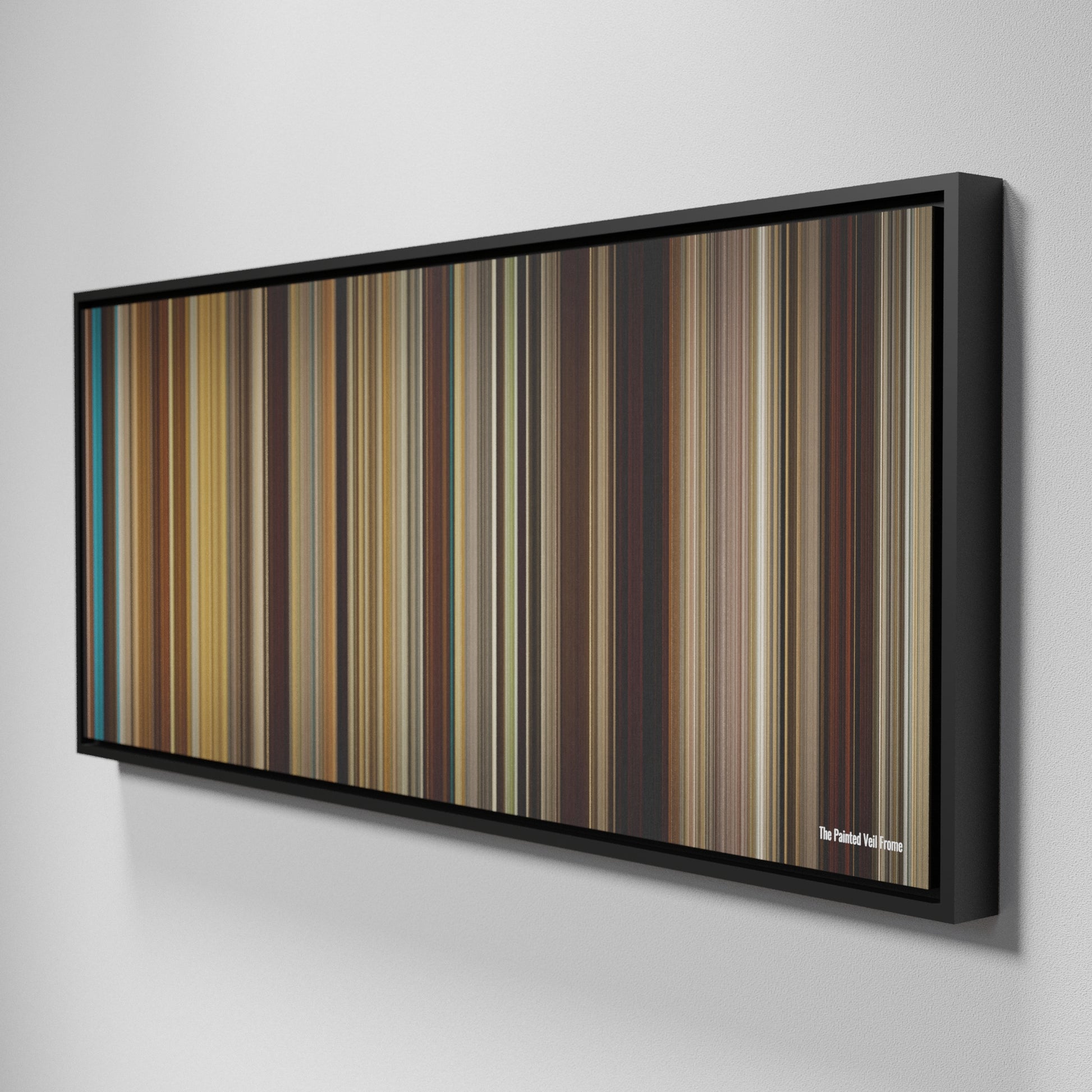 Side view of Framed Buff's of The Painted Veil Frome on the wall