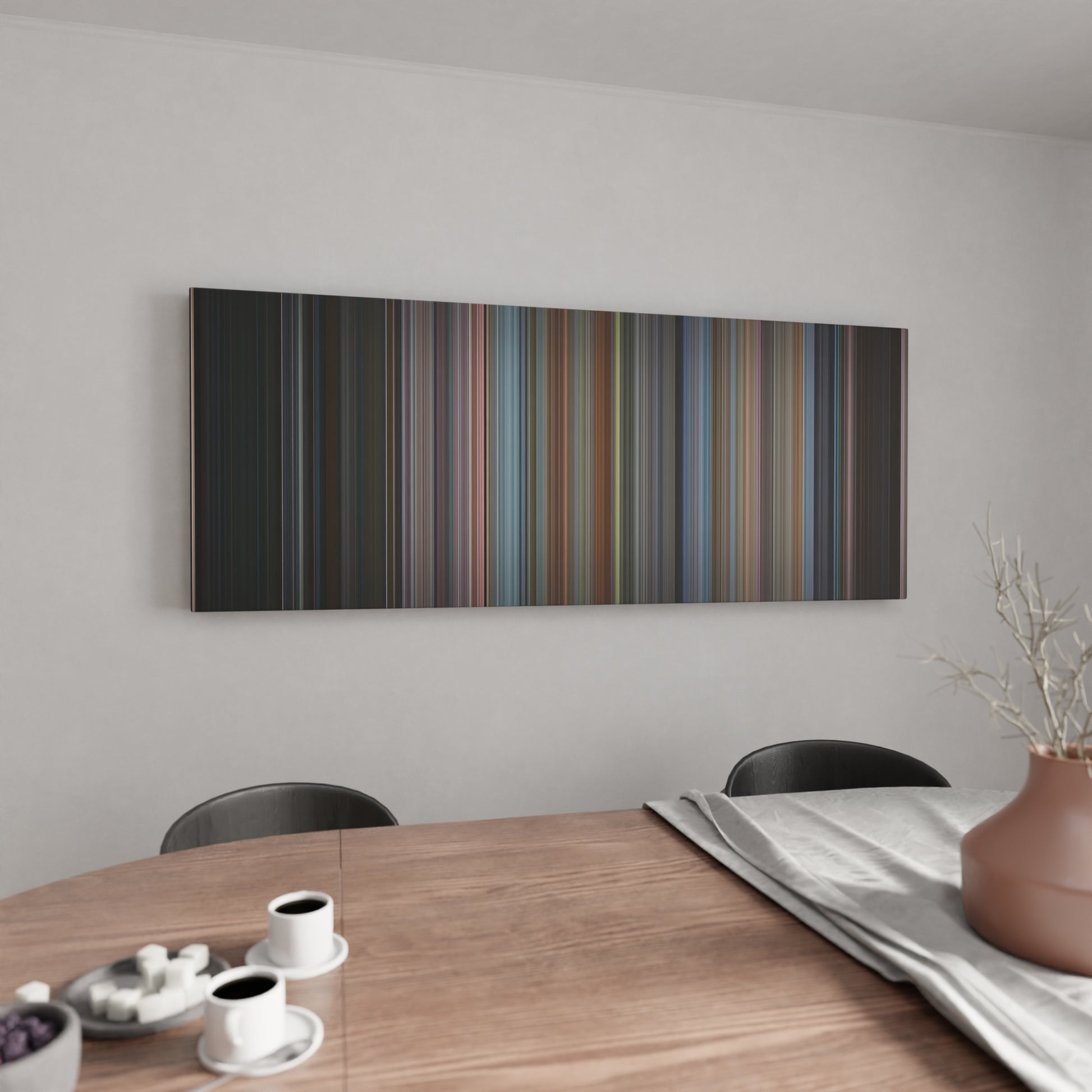 Kitchen with Men in Black Frome on the wall