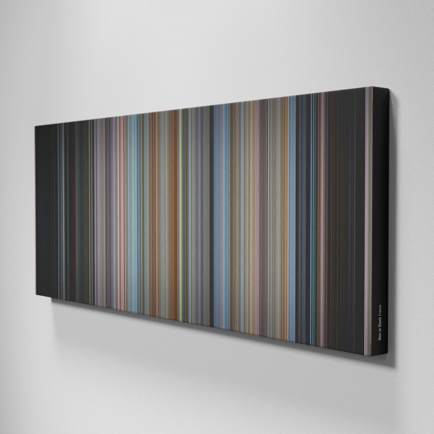 Side view of Buff's of Men in Black Frome on the wall