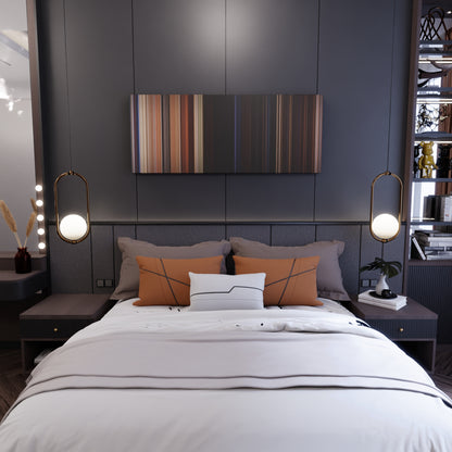 Bedroom interior with Army of Darkness Frome on the wall