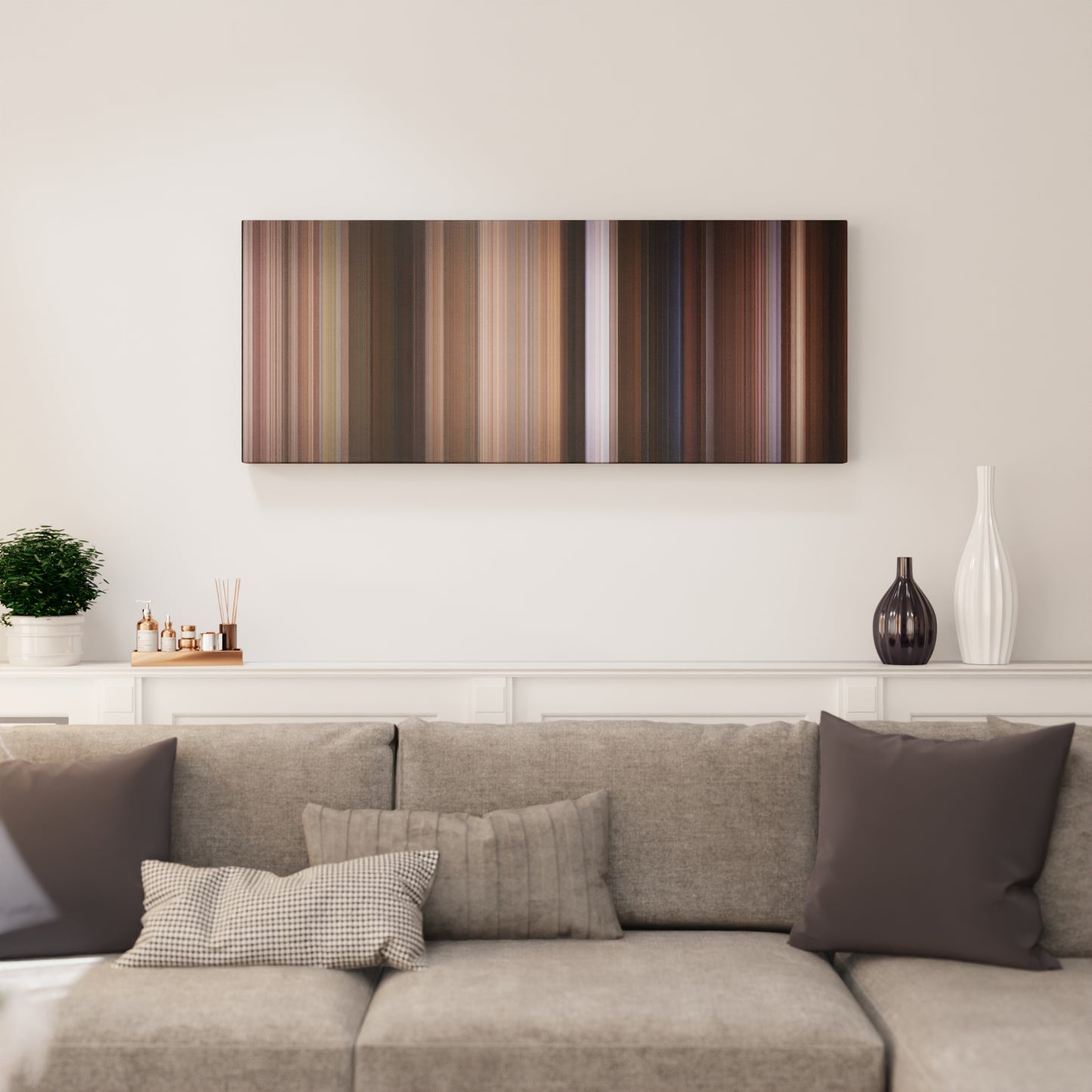 Living room interior with Seven Brides for Seven Brothers Frome on the wall