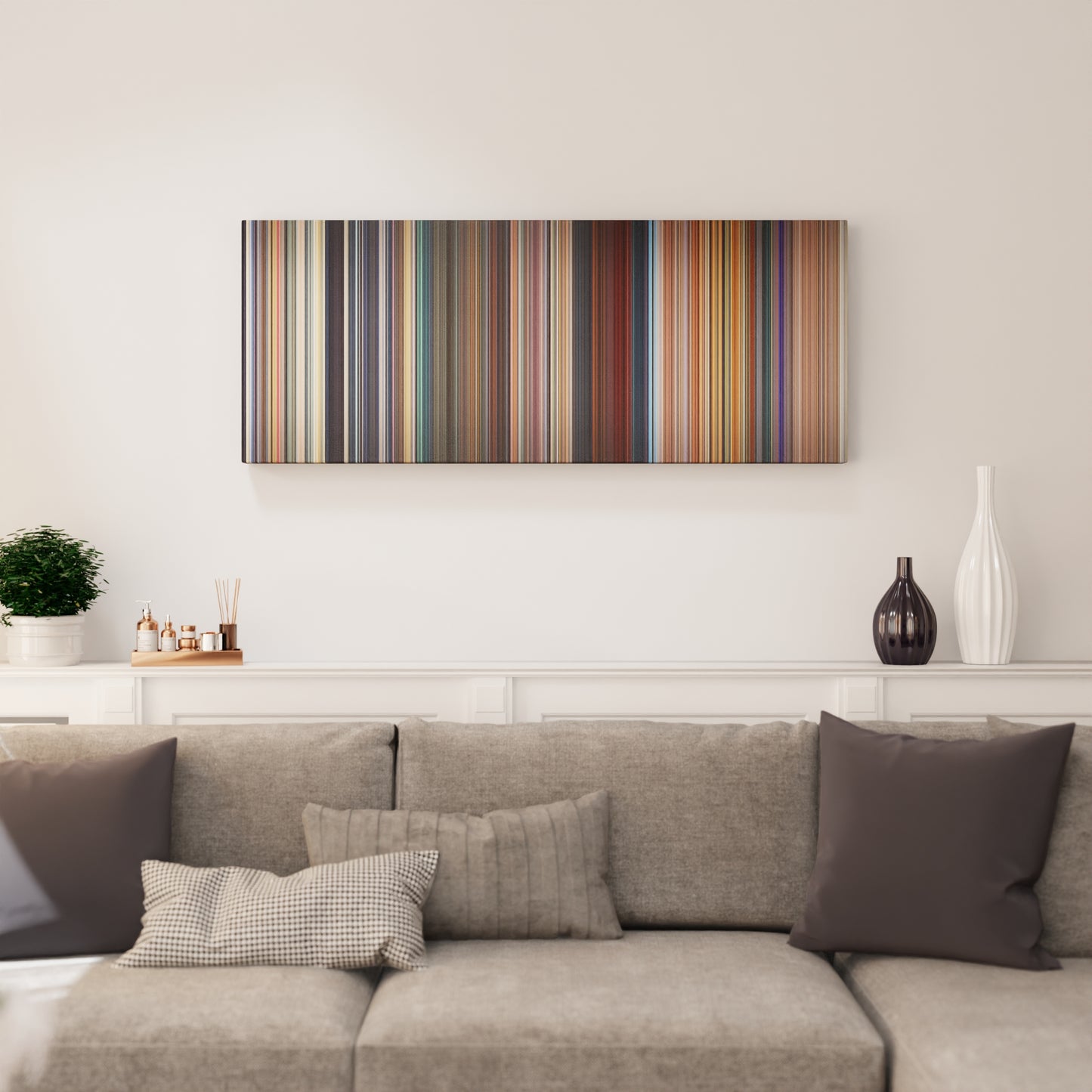 Living room interior with Megamind Frome on the wall