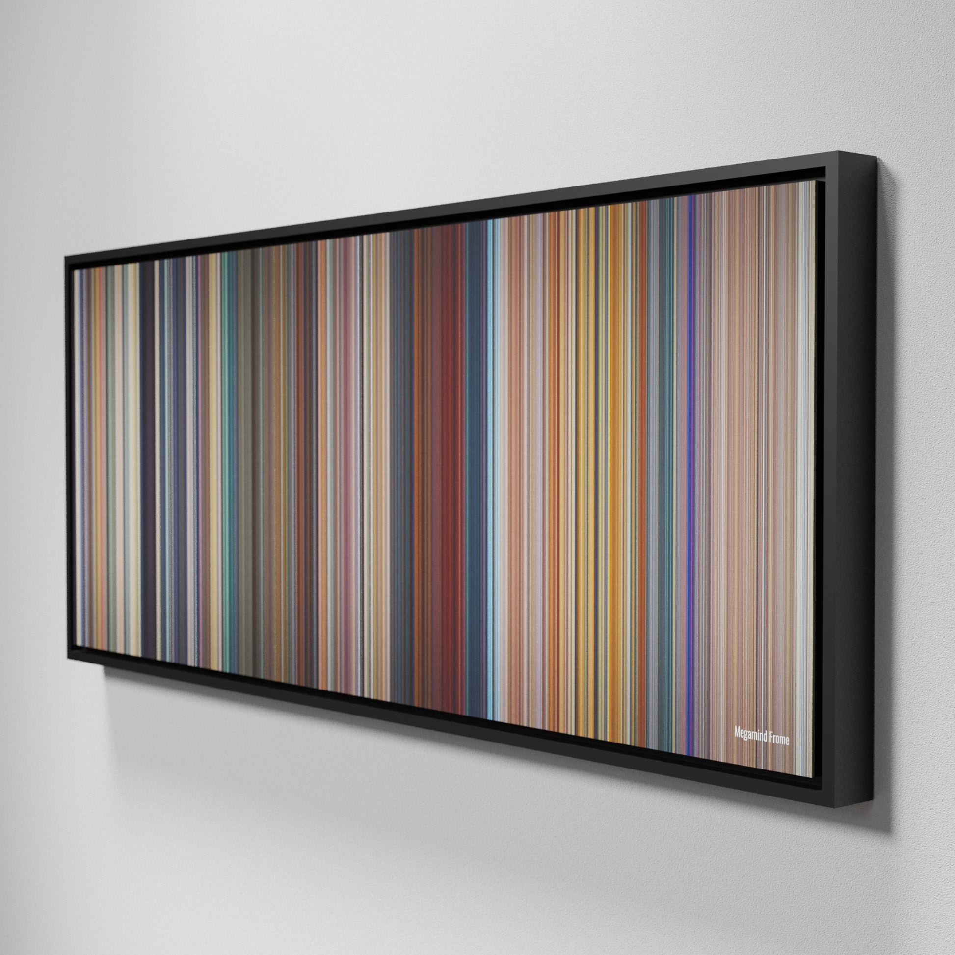 Side view of Framed Buff's of Megamind Frome on the wall