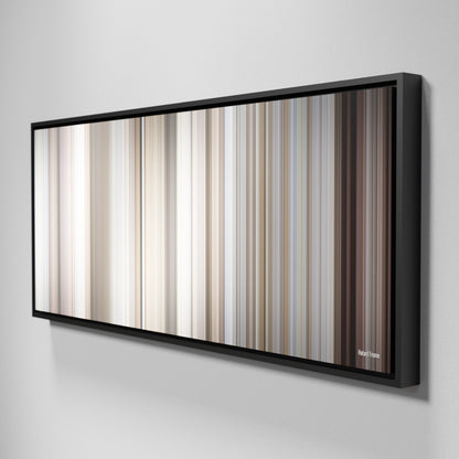 Side view of Framed Buff's of Hatari! Frome on the wall