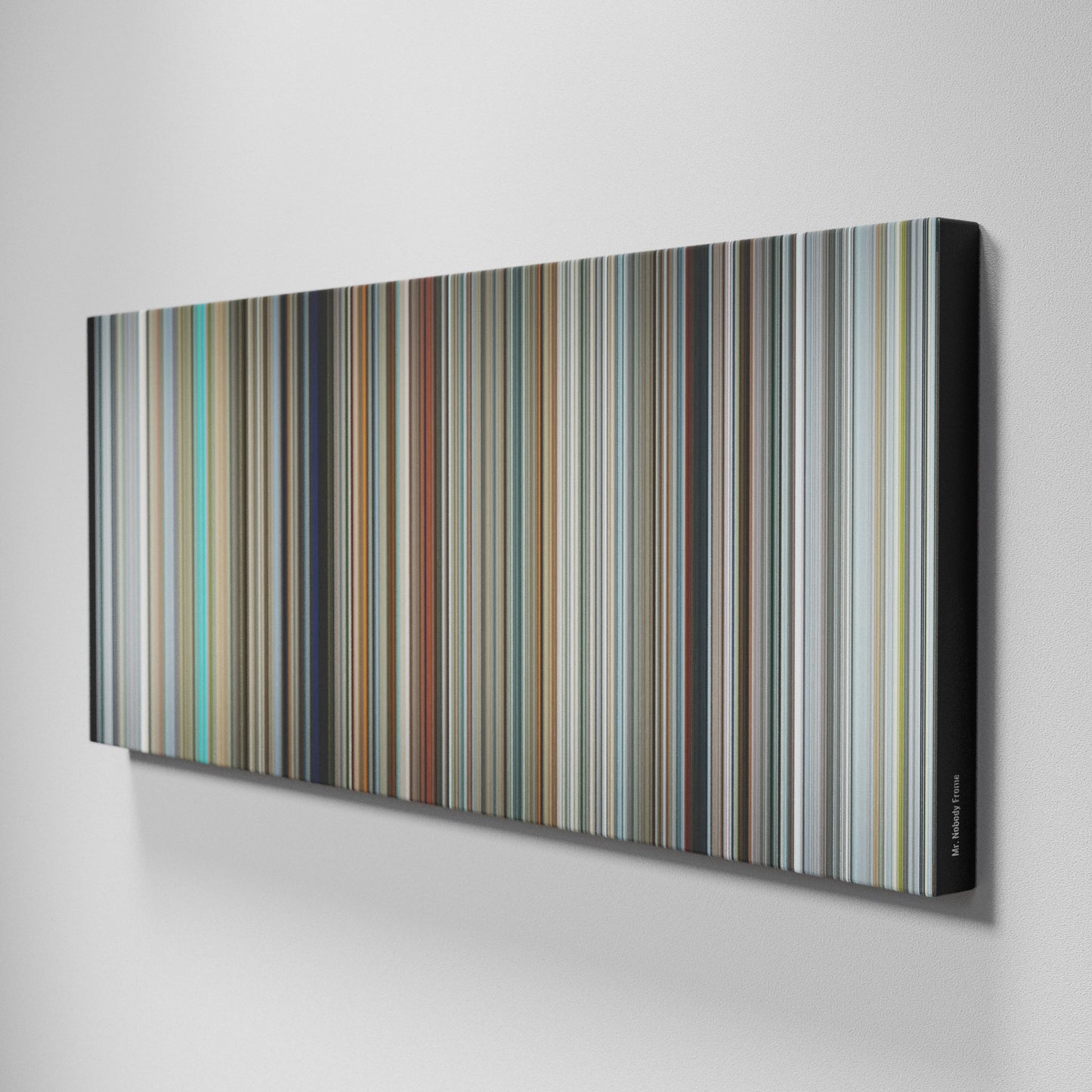 Side view of Buff's of Mr. Nobody Frome on the wall