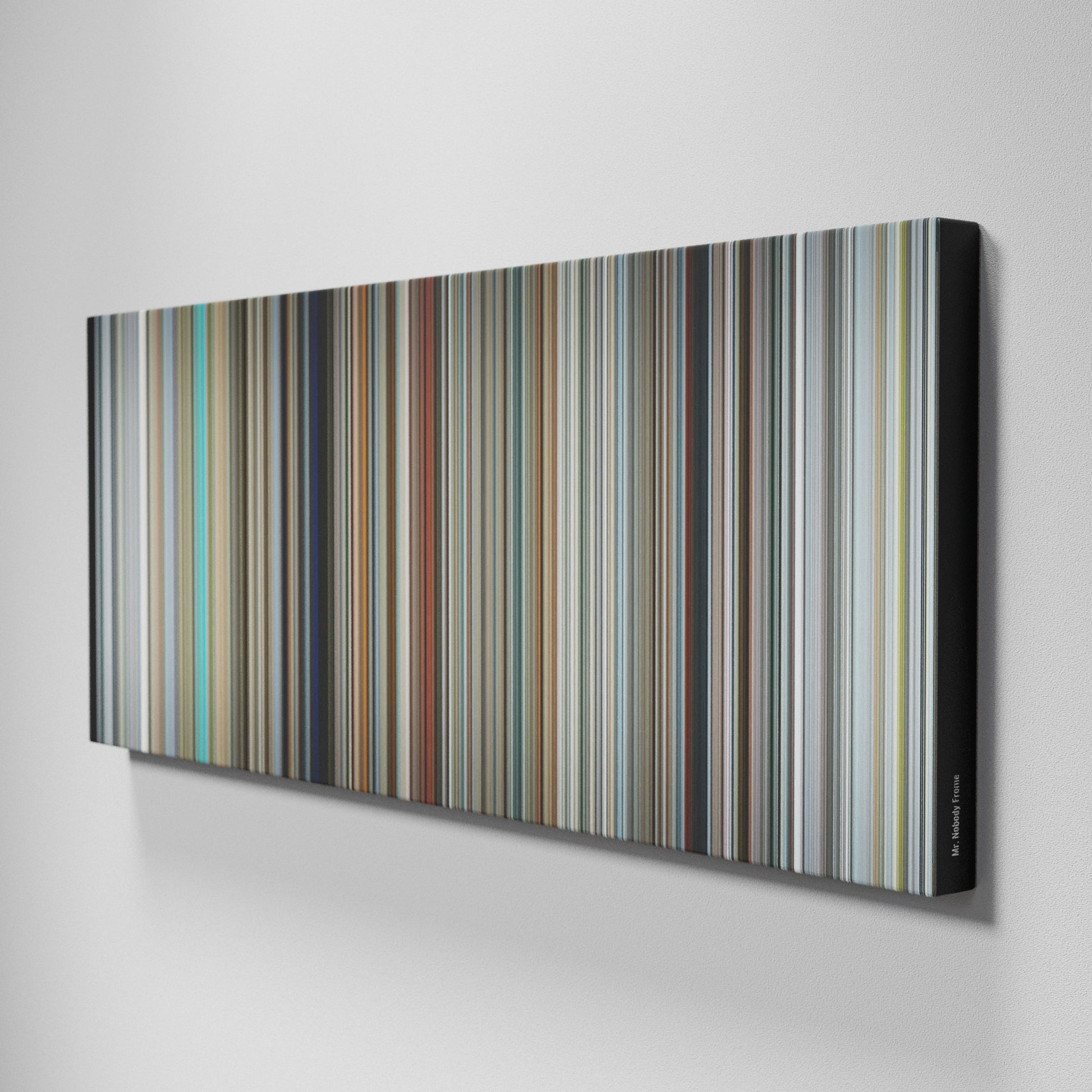 Side view of Buff's of Mr. Nobody Frome on the wall