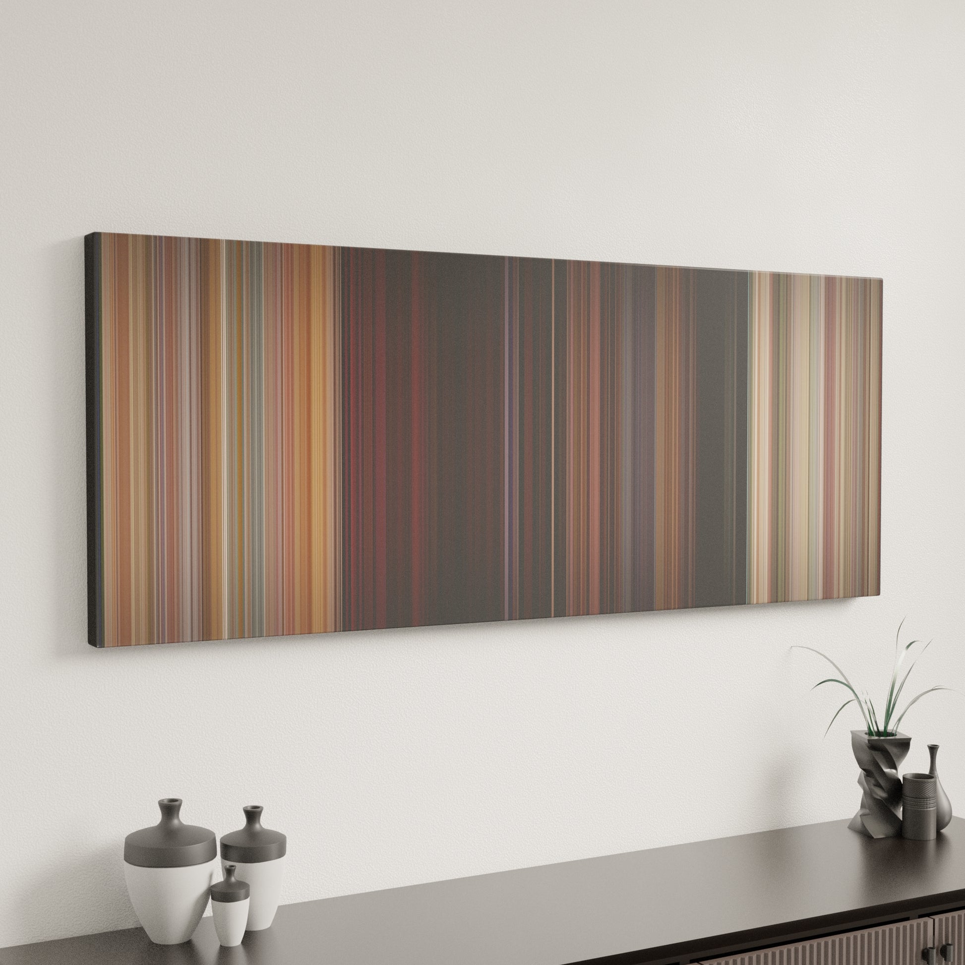 Minimal interior design with Sixteen Candles Frome on the wall