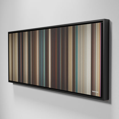 Side view of Framed Buff's of Fast Five Frome on the wall