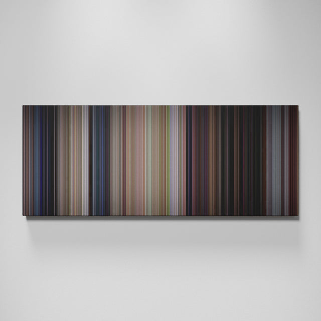 Scream movie canvas wall art - color palette print