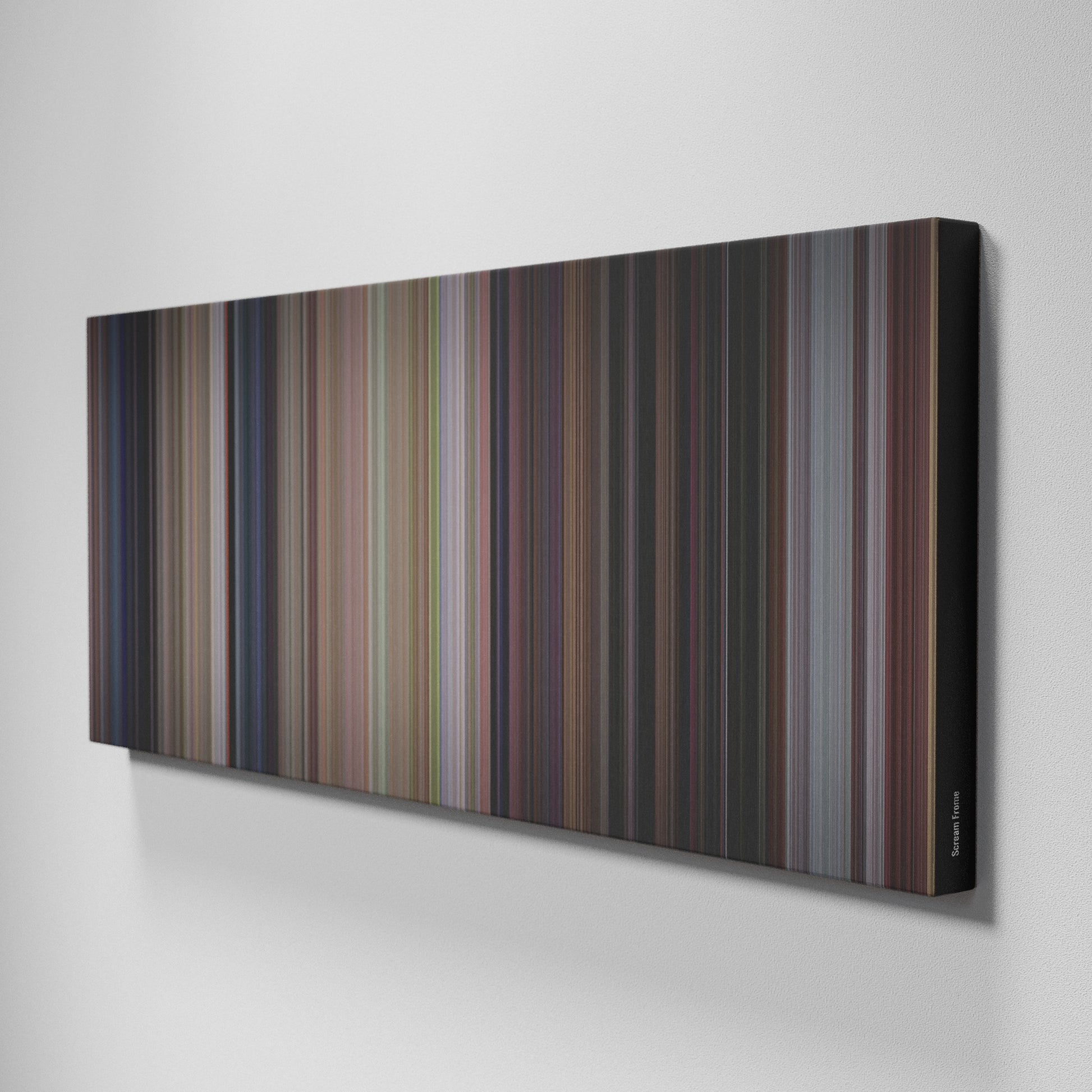 Side view of Buff's of Scream Frome on the wall