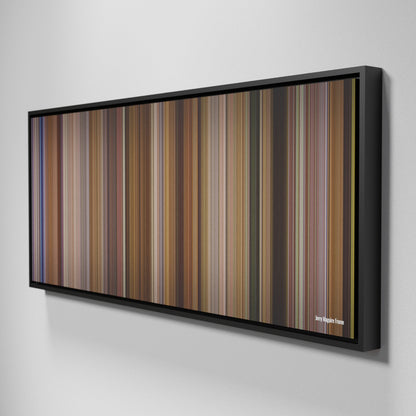 Side view of Framed Buff's of Jerry Maguire Frome on the wall